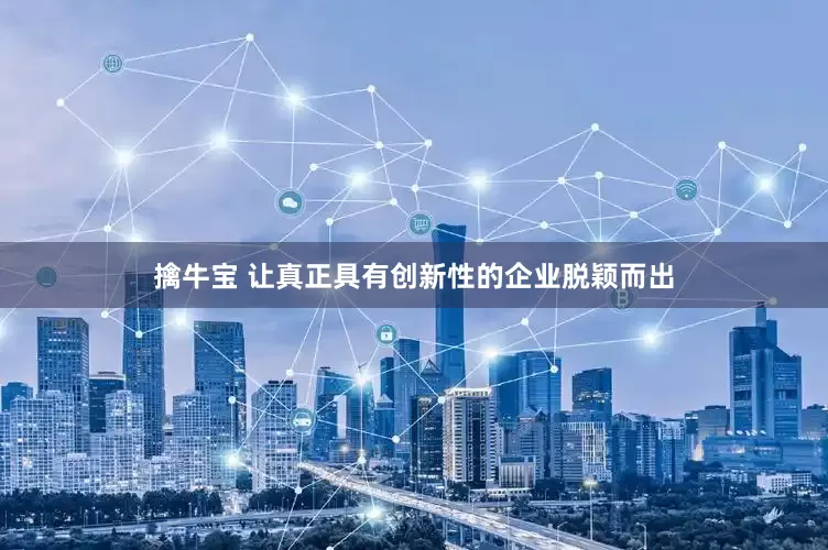 擒牛宝 让真正具有创新性的企业脱颖而出